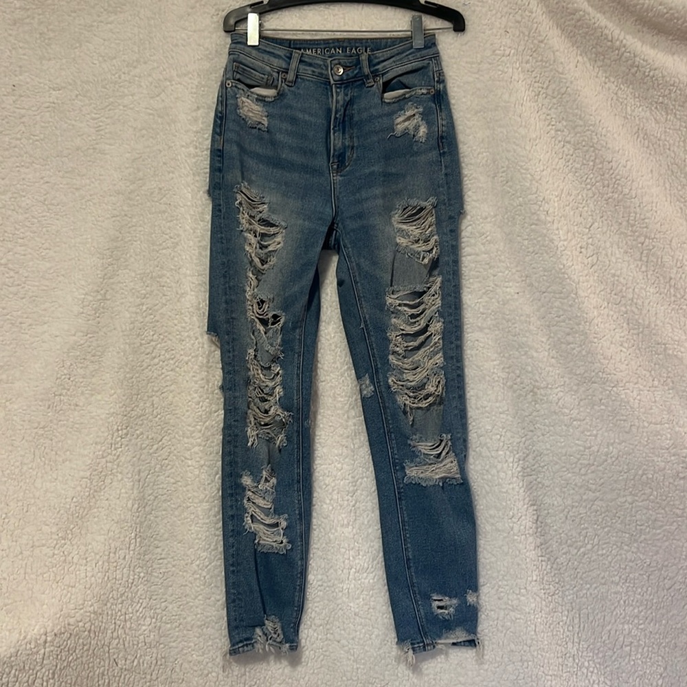 Distressed Mom Jeans
